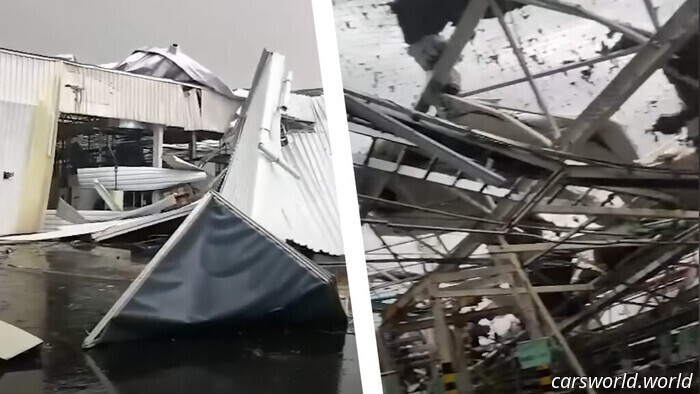 Tempesta anomala devasta uno stabilimento Toyota a poche settimane dal lancio cruciale di un SUV | Carscoops